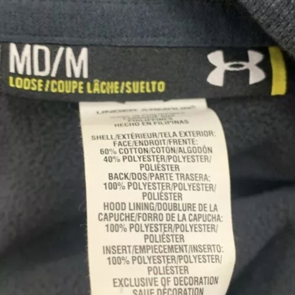 Under Armour Men's Ultra Warm Green Gray Hooded Full Zip Jacket Size M - Picture 3 of 4